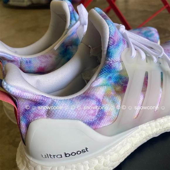 Adidas Ultraboost 4.0 DNA Tie Dye Rainbow Shoes Women’s 7.5 - Picture 13 of 17